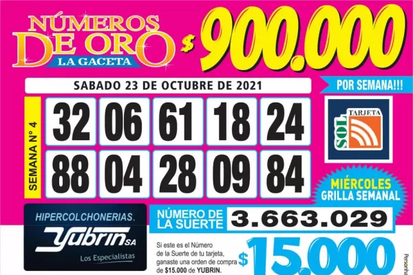 Los Números de Oro de LA GACETA
