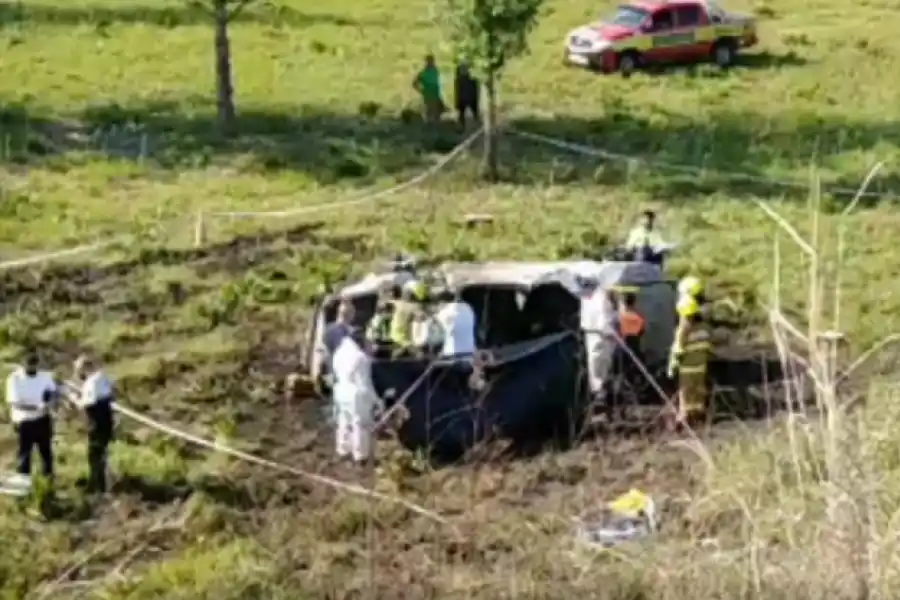 Concepción: volcó una camioneta y el conductor murió calcinado