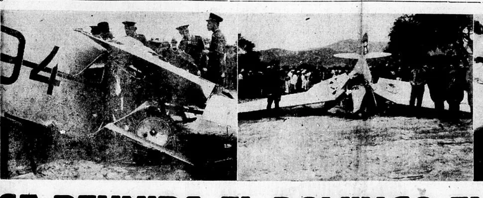 DESTRUCCIÓN. La aeronave cayó desde un centenar de metros sobre un campo a la zona de La Pólvora de la capital salteña.  
