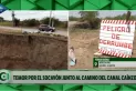Yerba Buena: crece el temor por el socavón cerca  del canal Caínzo