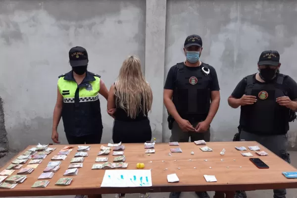 Cayó “La Rubia”, la mujer que vendía drogas a menores de edad en zona Sur de la capital