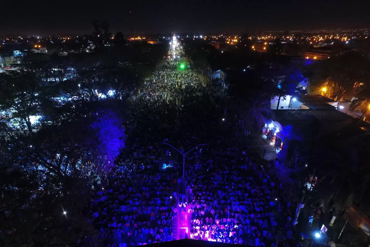 UNA MULTITUD. Unas 40.000 personas participaron del festejo en Banda del Río Salí. Foto: Prensa MBRS