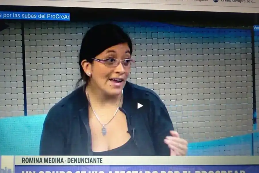 EXTENUANTES RECLAMOS. Romina Medina, referente de los hipotecados UVAs en Tucumán. LA GACETA