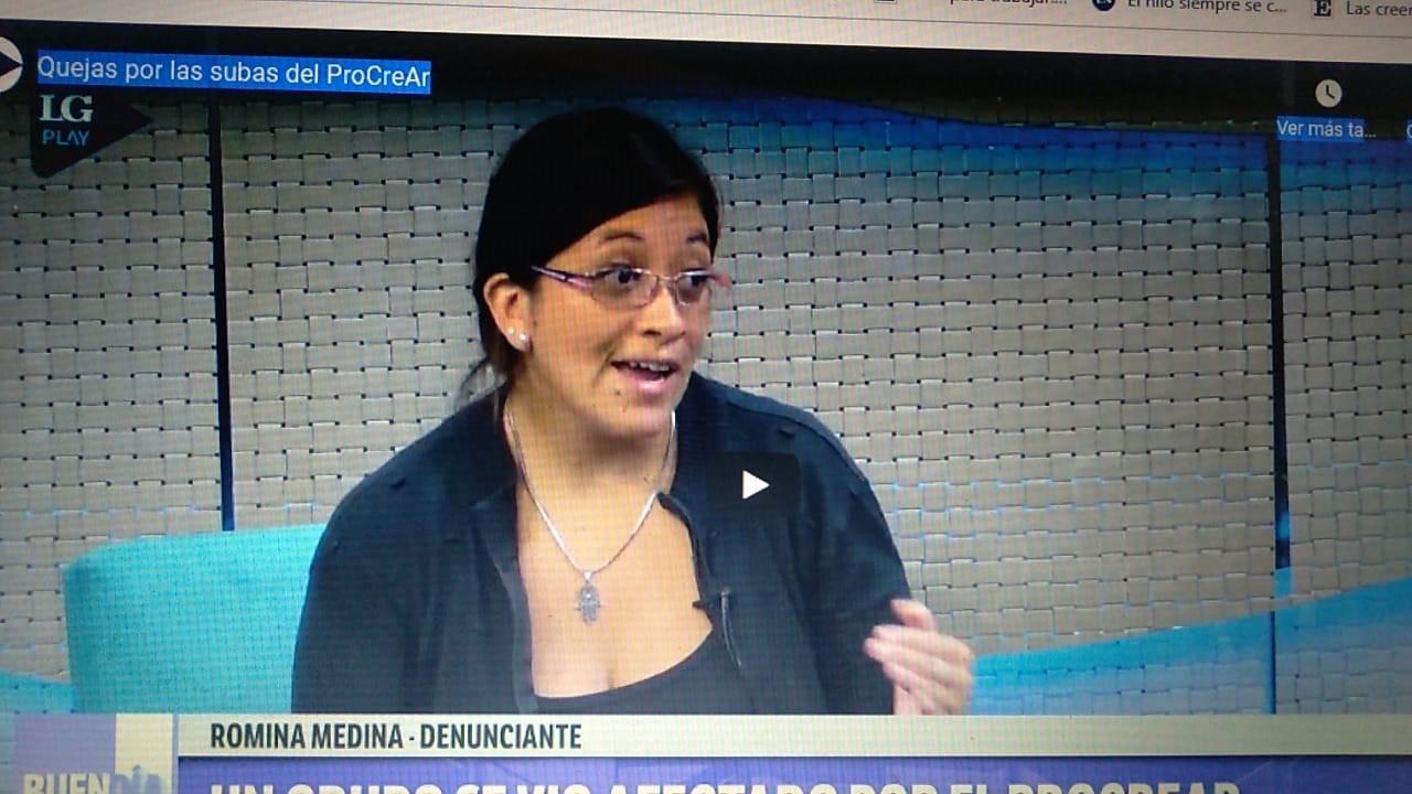 EXTENUANTES RECLAMOS. Romina Medina, referente de los hipotecados UVAs en Tucumán. LA GACETA