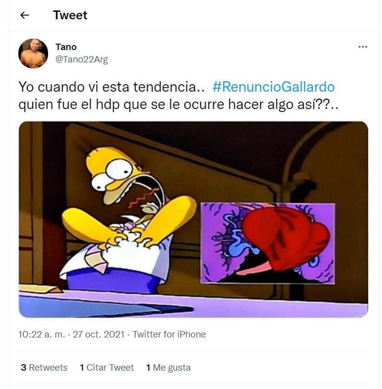 #RenuncióGallardo: la insólita tendencia que desató una ola de memes en las redes sociales