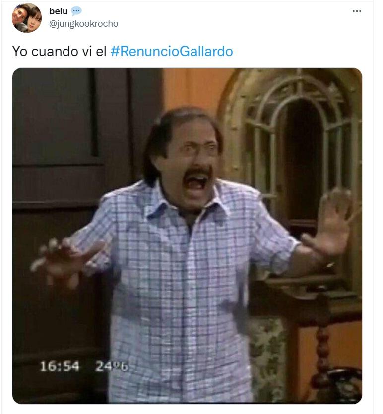 #RenuncióGallardo: la insólita tendencia que desató una ola de memes en las redes sociales