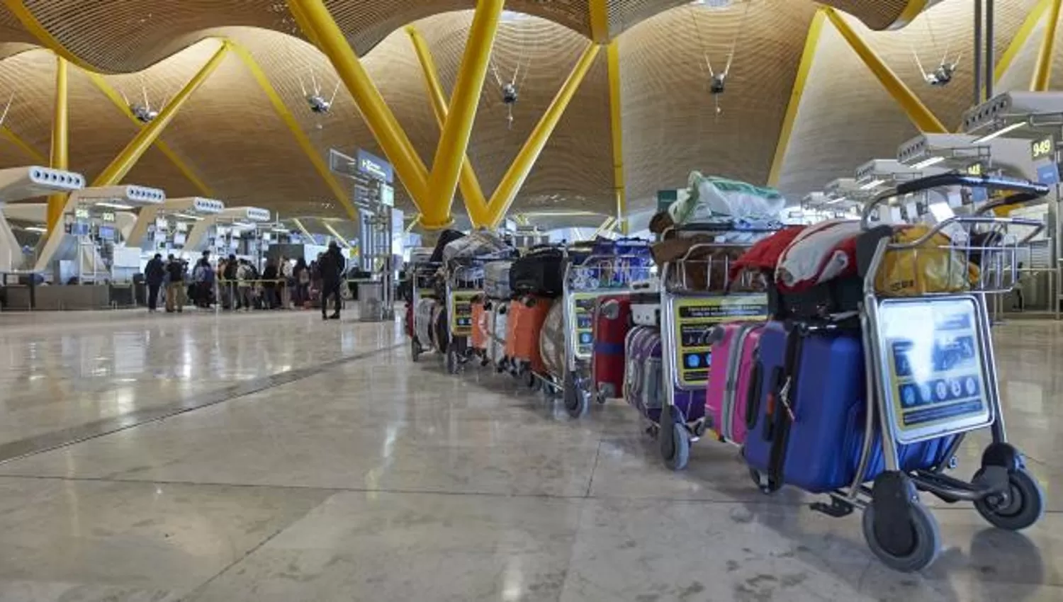 MADRID. El aeropuerto de Barajas es la principal puerta de acceso de los turistas argentinos que llegan a Europa