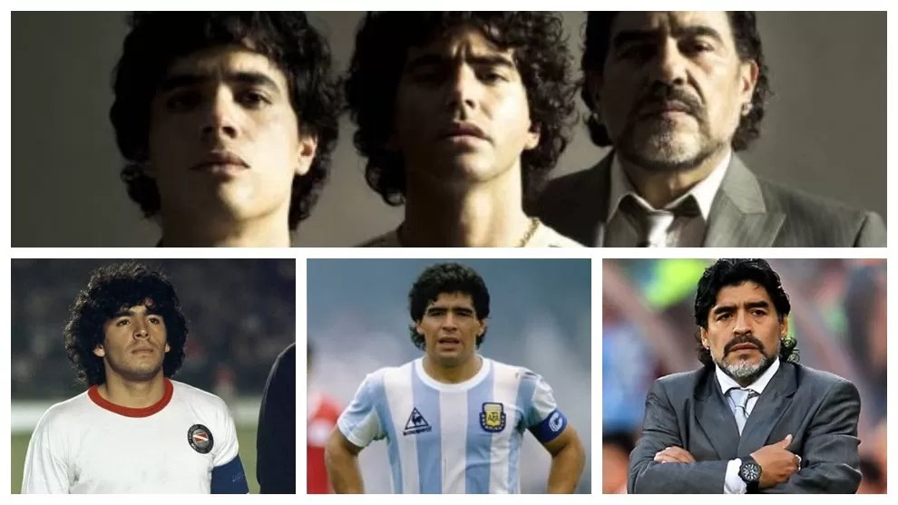 Los actores vs Maradona en la vida real. IMAGEN DE LA MARCA