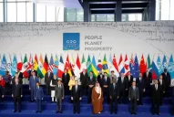 Fernández participó de la inauguración de la Cumbre del G20 en Roma