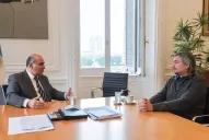 Qué dijo Manzur tras la reunión con Máximo Kirchner, en la Casa Rosada