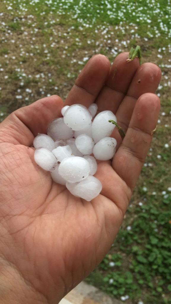 Llegó la tormenta y cayó granizo en algunos puntos de Tucumán