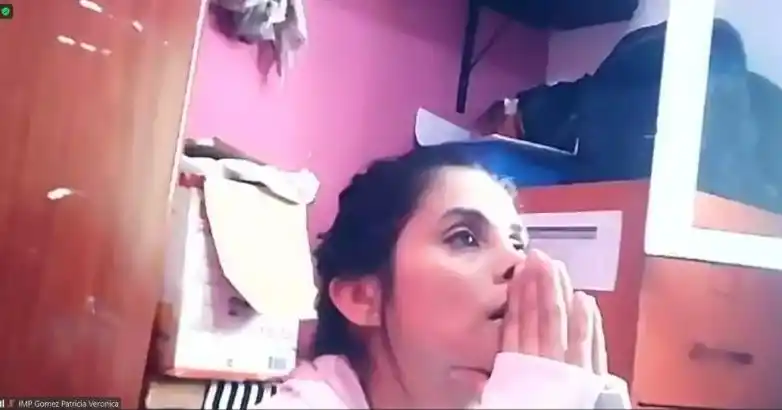 NERVIOSA. Patricia Gómez en el momento que esperaba el fallo que le dio la libertad.