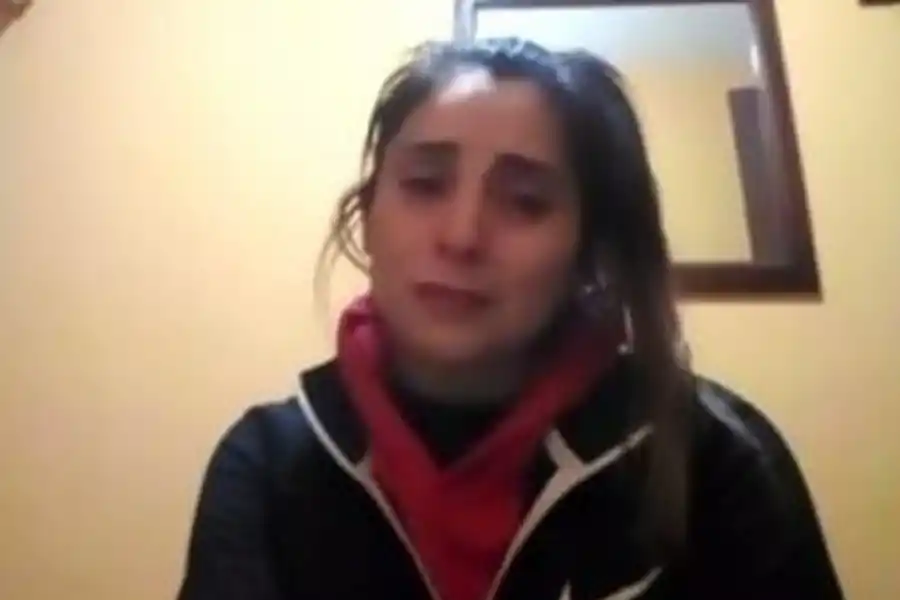 GÓMEZ. La docente, cuando escuchó que la acusaban de favorecer la evasión de Rejas.