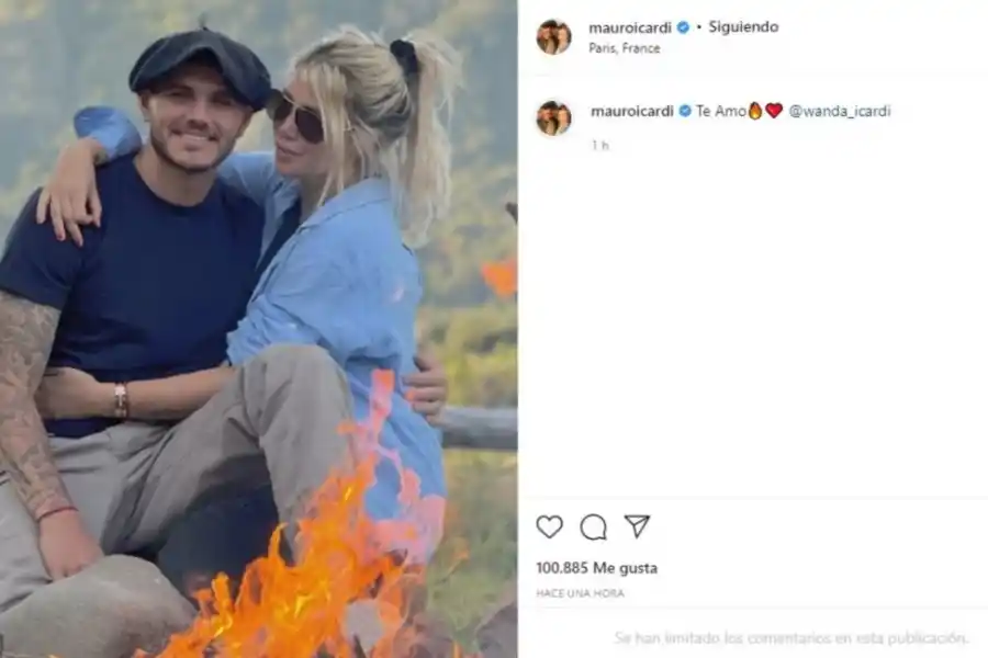 LA PUBLICACIÓN DE ICARDI EN INSTAGRAM