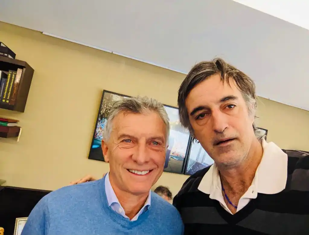 Junto a Mauricio Macri. IMAGEN GENTILEZA PRENSA ESTEBAN BULLRICH.