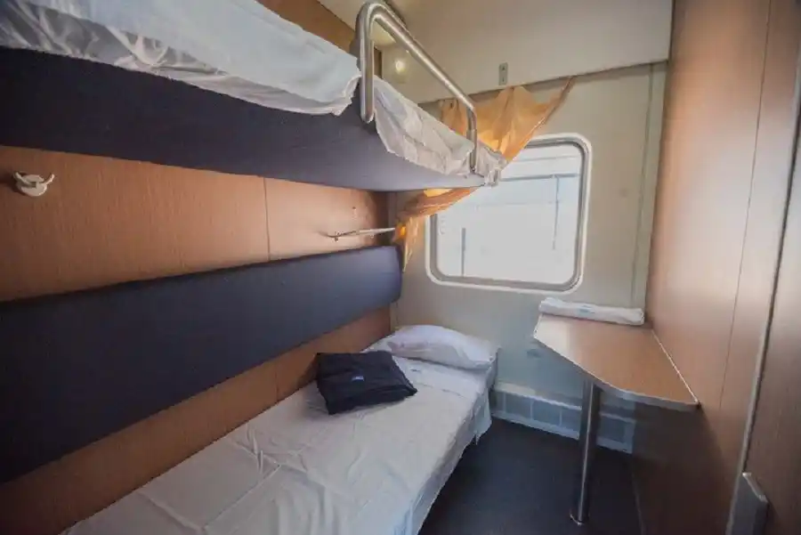 CAMAROTE. Así se puede descansar en el viaje. 