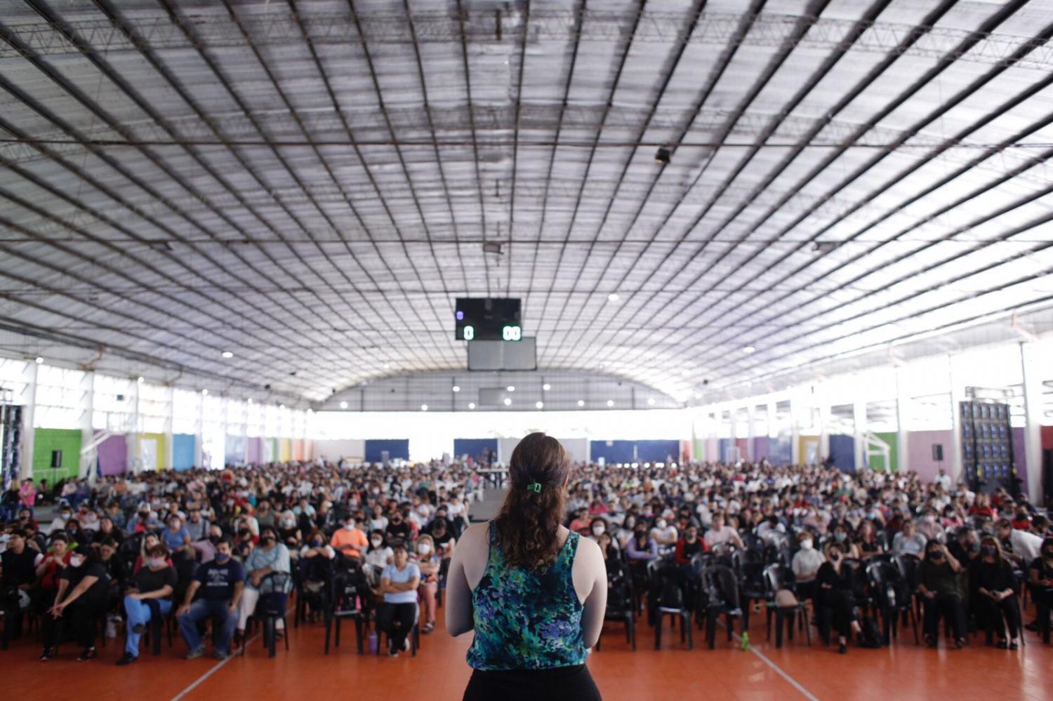 Multitudinaria participación. 