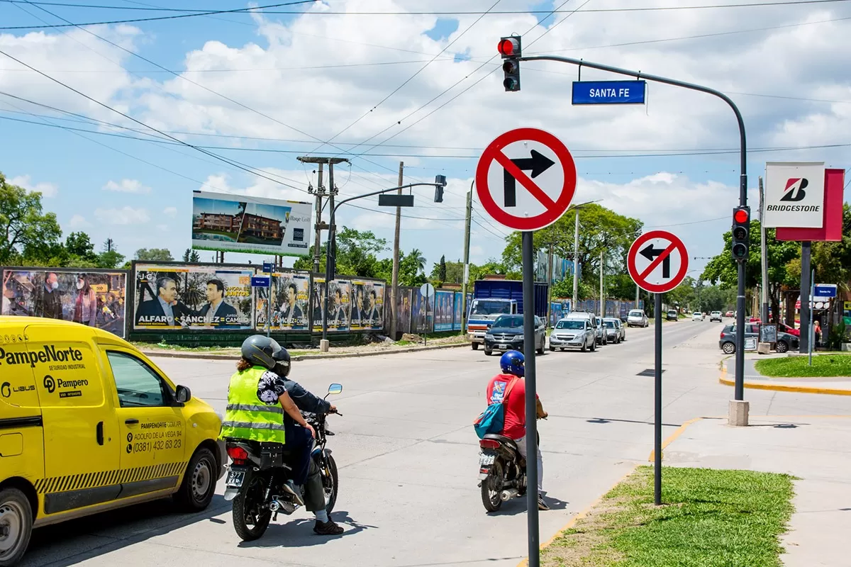 Cambios de circulación en Solano Vera y San Luis. Foto Municipalidad 