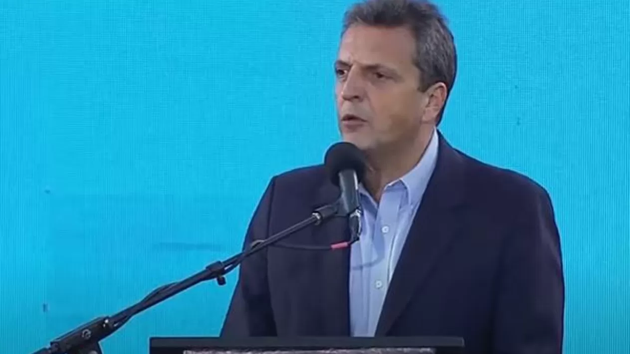 Sergio Massa, presidente de la Cámara de Diputados. Captura de video.