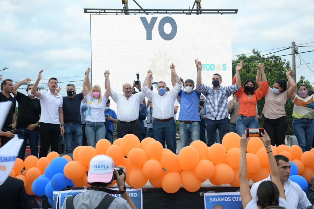Manzur y Jaldo acompañaron a los candidatos del Frente de Todos en Villa 9 de Julio