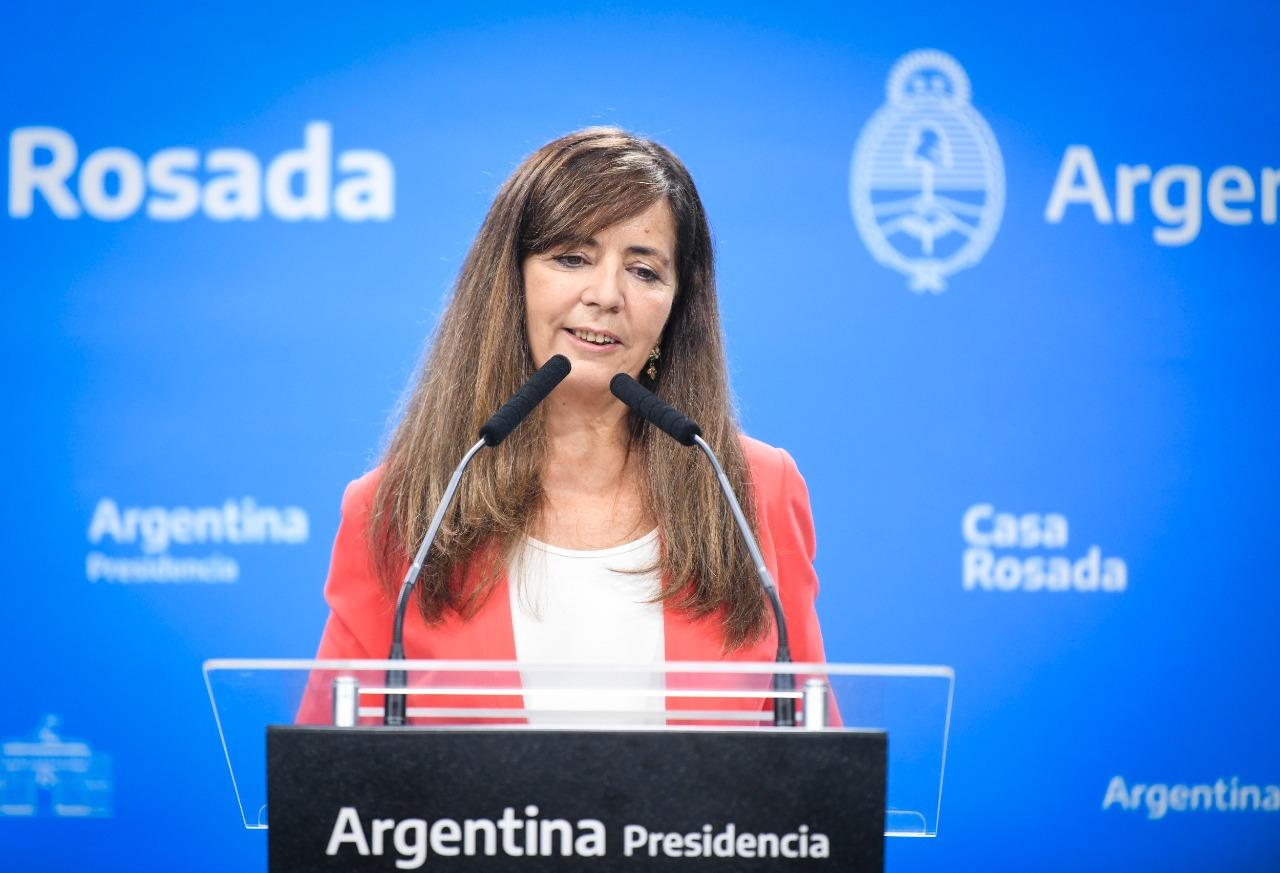 Gabriela Cerruti, portavoz de la Presidencia de la Nación. Foto de Twitter @gabicerru