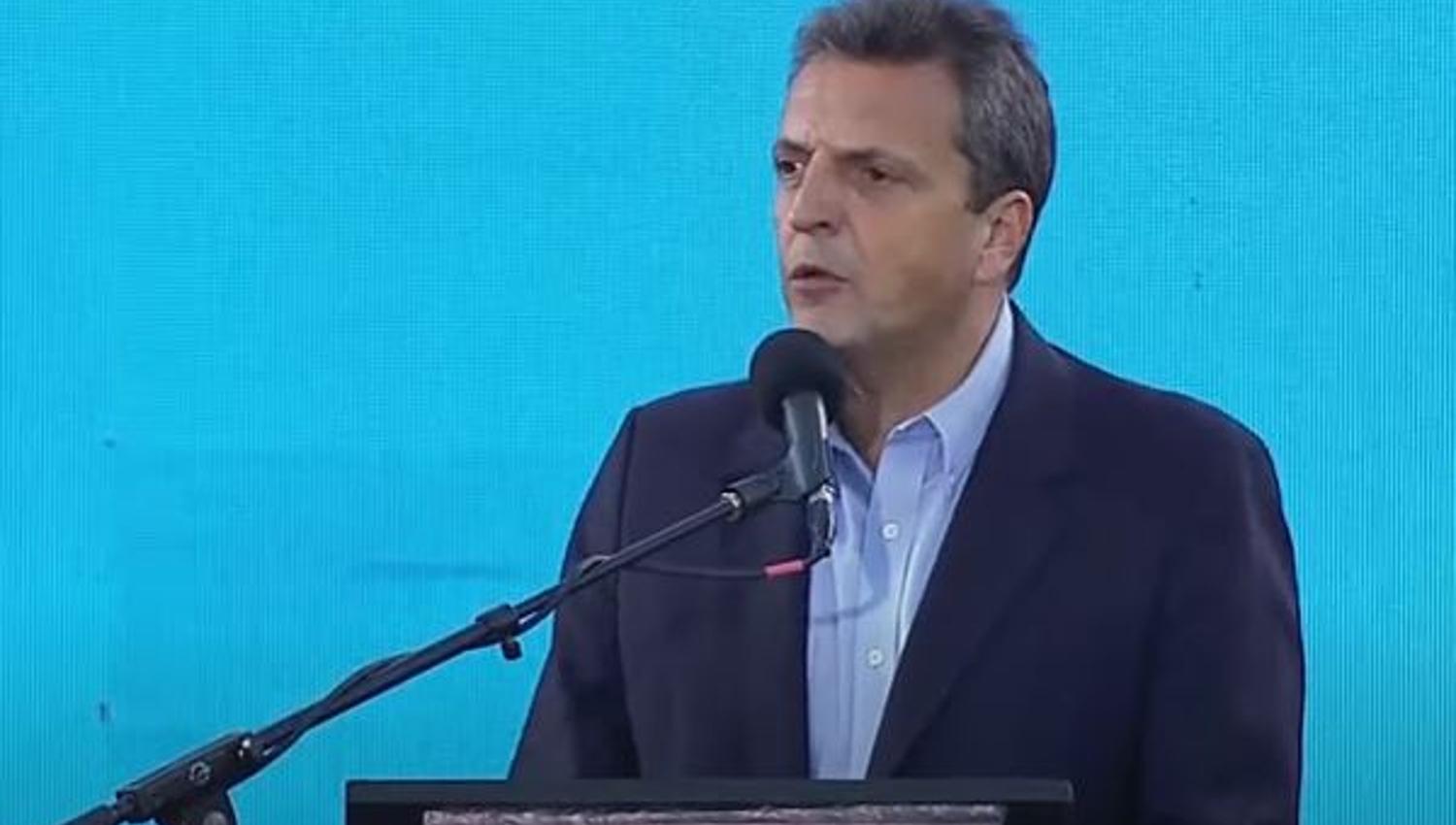 Sergio Massa, presidente de la Cámara de Diputados. Captura de video.
