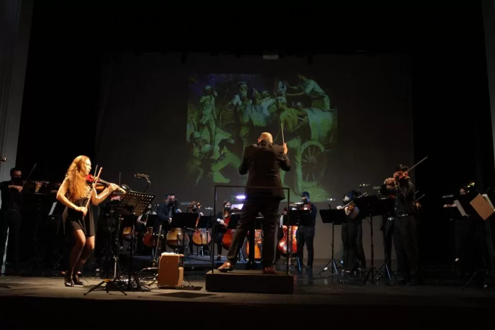 PASIÓN RUSA. Marianna Kasakova y la Orquesta Juvenil de la UNT, bajo la batuta de Gustavo Guersman.  prensa