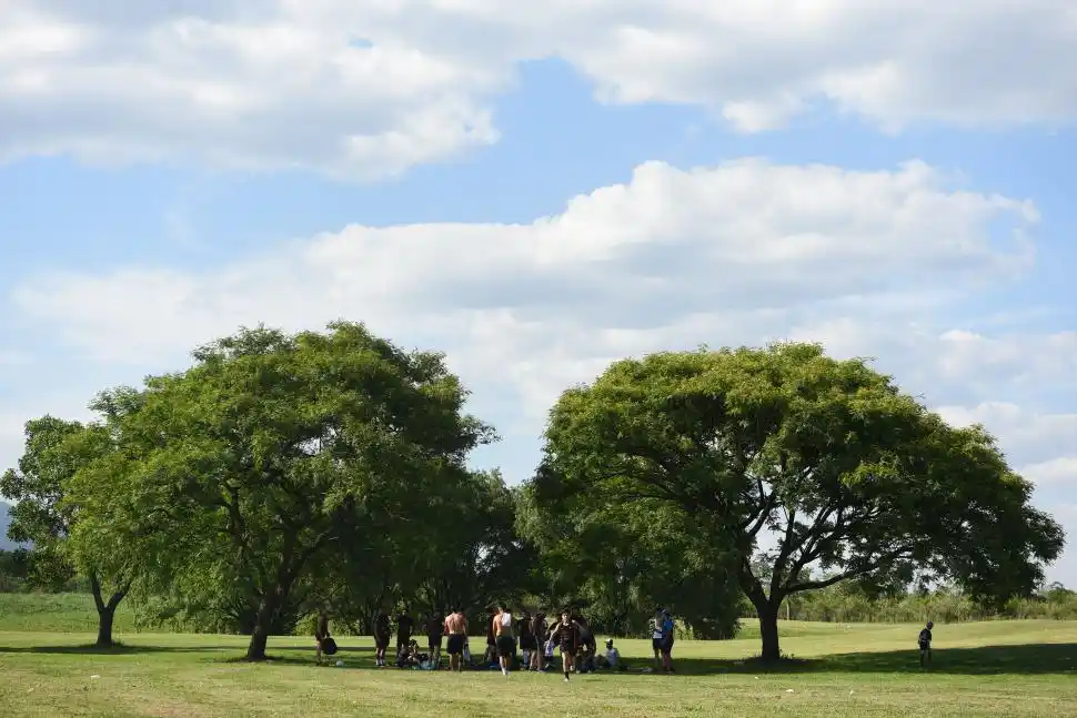 DIVERTIDOS. Muchos chicos disfrutaron de la tarde junto a sus mascotas. Algunos perros se llevaban las pelotas cuando salían del campo de juego. 