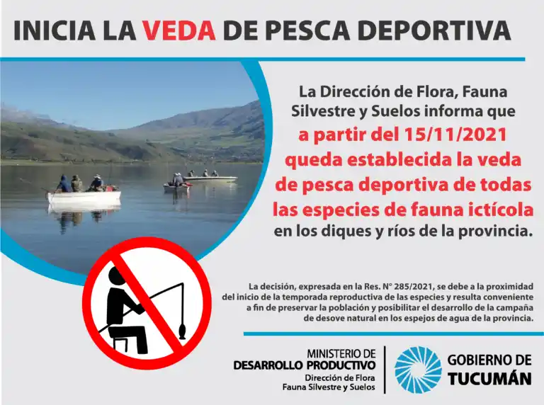 Se inició la veda de pesca deportiva en Tucumán