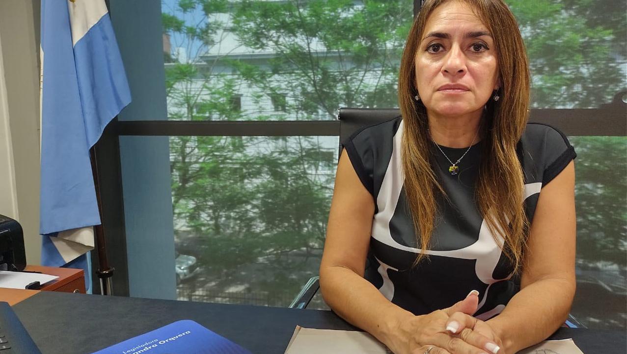 CRÍTICA. La vicepresidenta segunda de la Legislatura, Sandra Orquera (FR), dijo que la renuncia del intendente de San Miguel de Tucumán como senador electo es una estafa a la democracia.