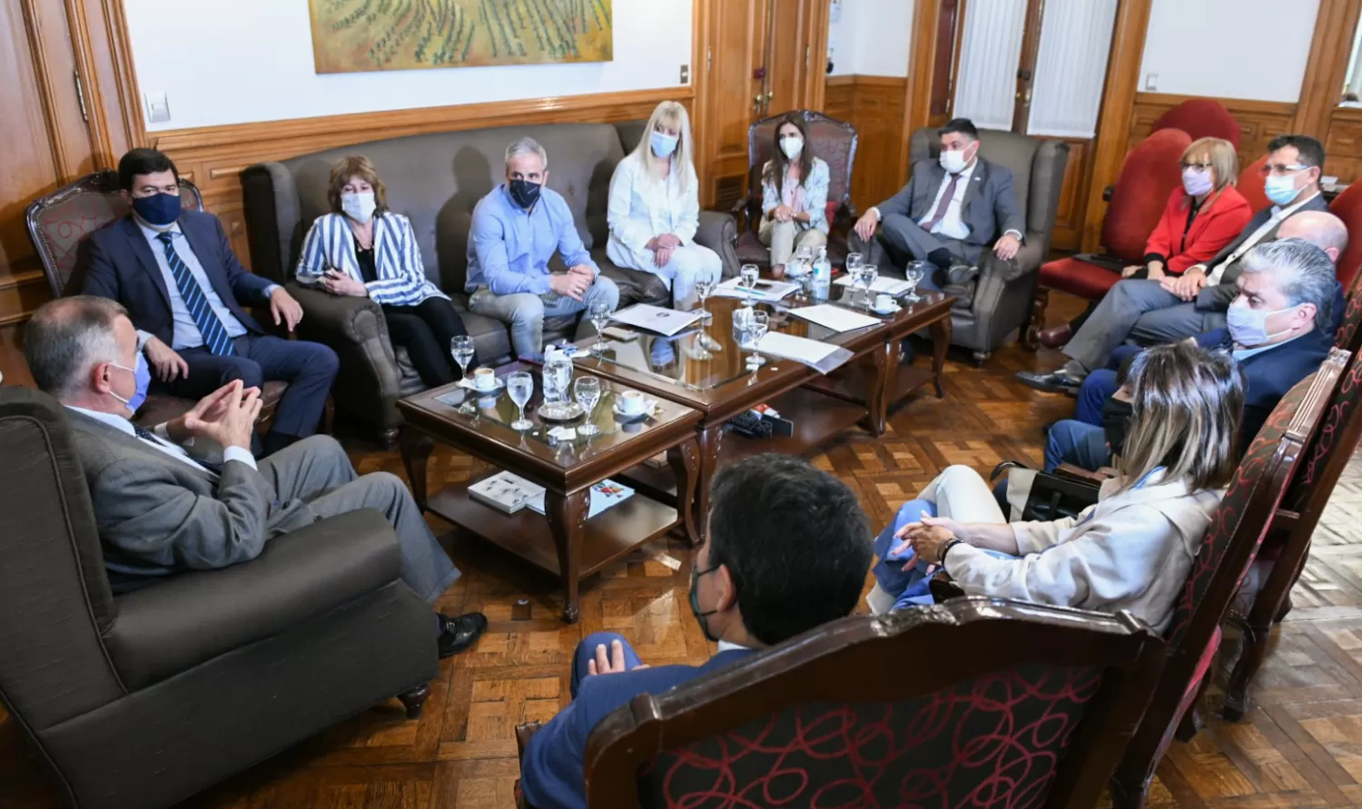 Reunión de gabinete provincial. Foto Prensa Gobierno