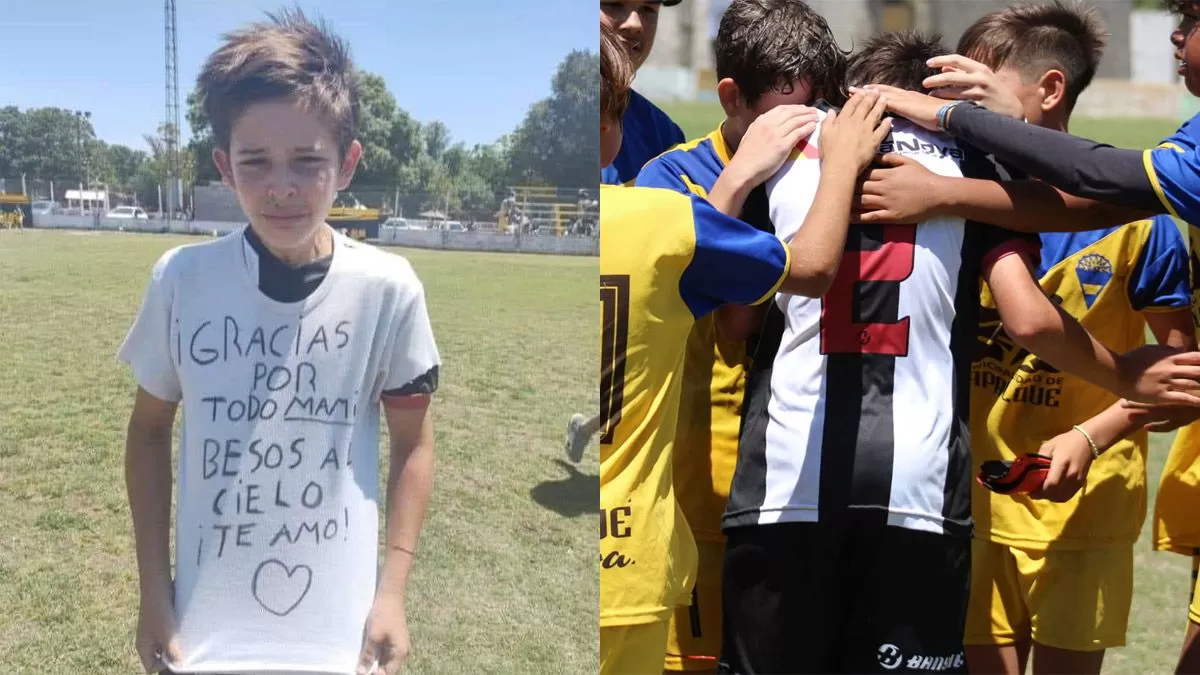 Luca Güerci le dedicó un gol a su mamá recién fallecida. Fotos de Tarde Redonda 