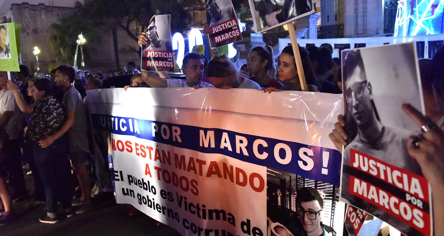 Marcha exigiendo justicia por Sáez. (ARCHIVO)