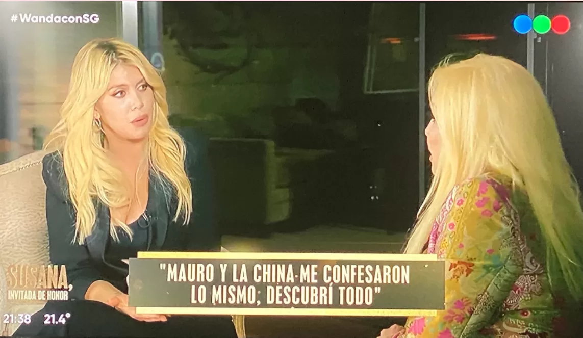Wanda con Susana Giménez: “Mauro me dijo que este fue el error de su vida”