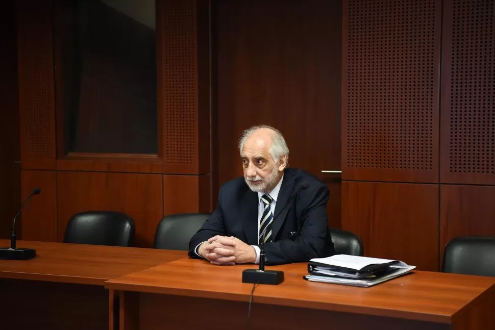 EL EX FISCAL EN UNA AUDIENCIA DE ORDEN. Carlos Albaca en un acto de preparación del juicio oral y público.  