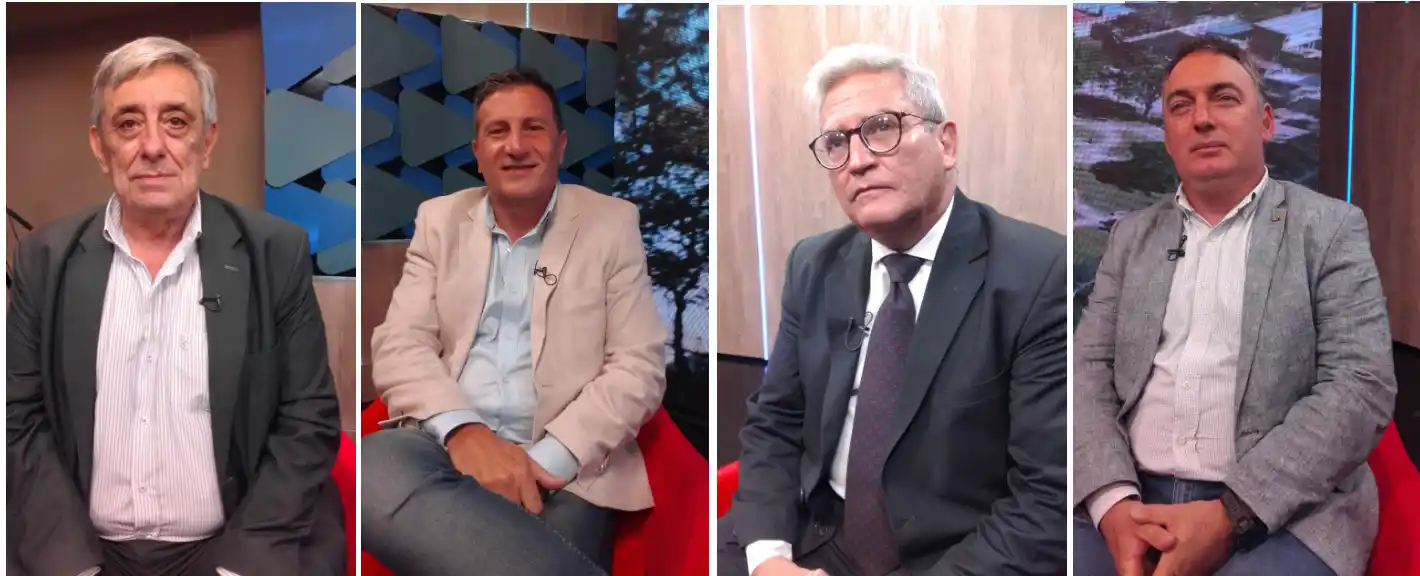 Alberto Lebbos, Walter Berarducci, Esteban Jerez y Rodolfo Gilli