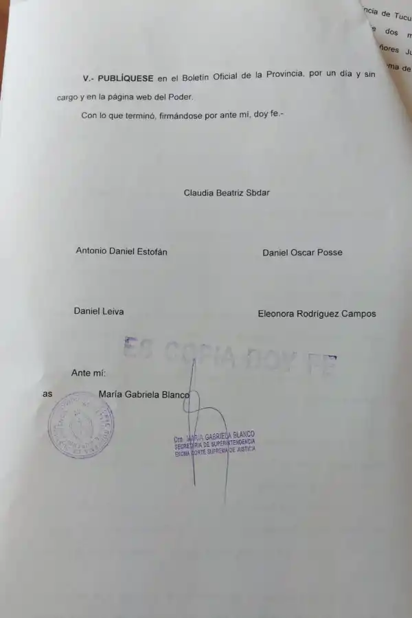 Así fue la votación que llevó a Daniel Leiva a la presidencia de la Corte provincial