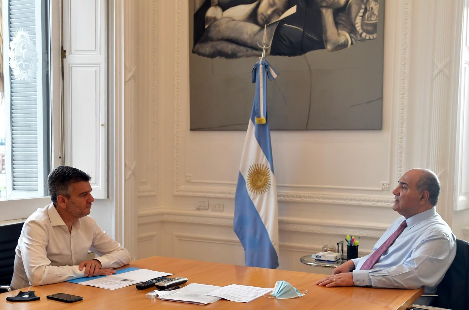 REUNIÓN. Juan Zabaleta mantuvo un encuentro con Juan Manzur.