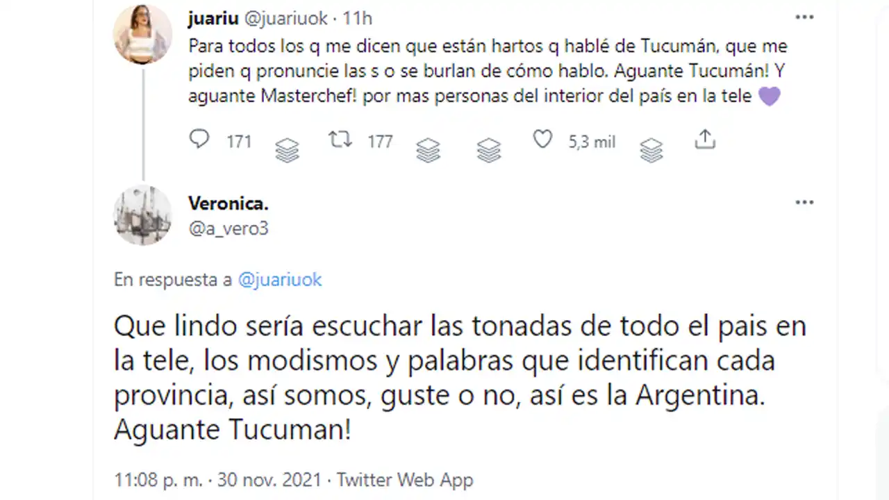 Video: Juariu la rompió con una humita en MasterChef y respondió las críticas por hablar de Tucumán