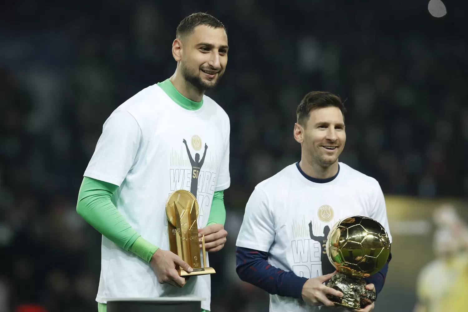 El PSG celebró el Balón de Oro de Messi con una fiesta en el Parque de los Príncipes