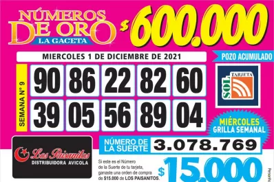 Los Números de Oro de LA GACETA