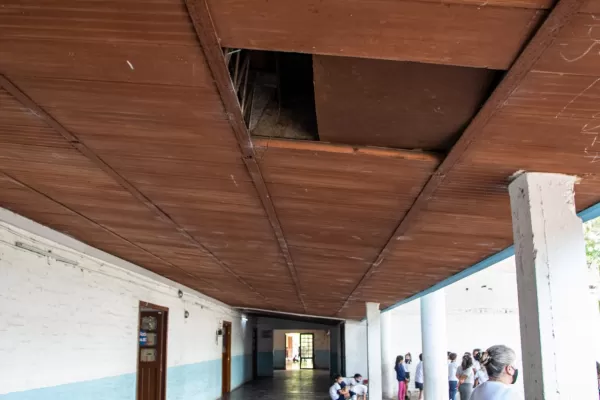 Berarducci denunció los graves problemas edilicios de la escuela primaria Alberto García Hamilton