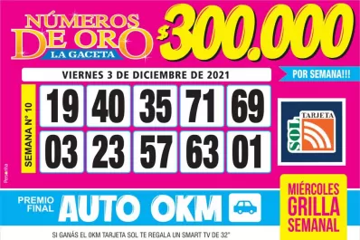 Los Números de Oro de LA GACETA