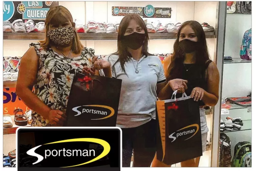 Sofía Manzur Peralta y sus hermanos compraron zapatillas en Sportsman