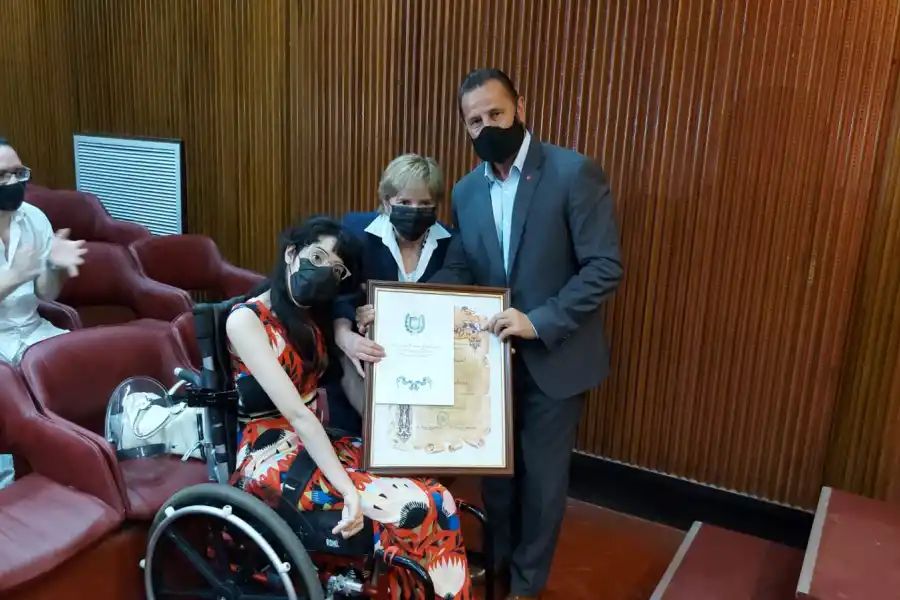 EN EL CONCEJO DELIBERANTE. El acto fue encabezado por el presidente del cuerpo, Fernando Juri. Foto: Prensa HCD