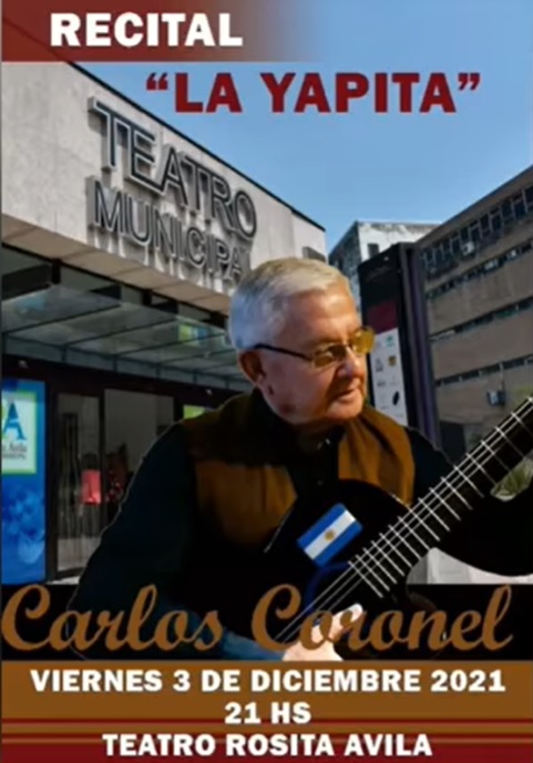 CARLOS CORONEL. El folclorista y compositor presenta su espectáculo.  