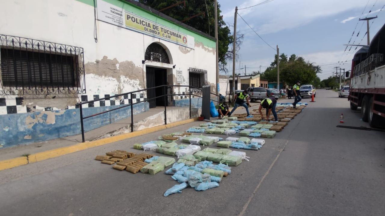 Un camión venía de Jujuy con 750 kilos de hojas de coca