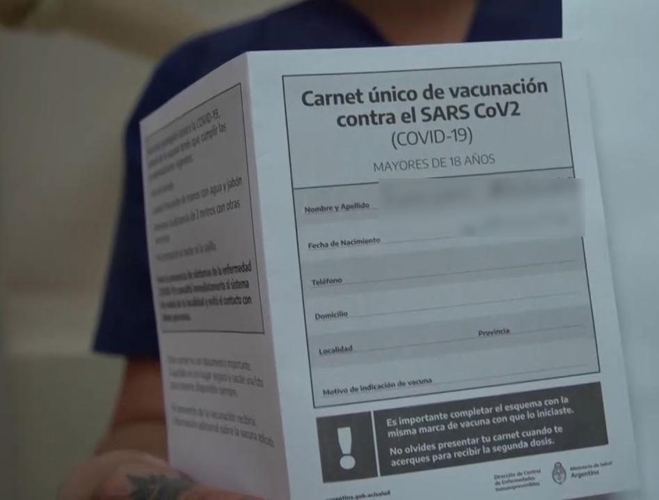 BAJO LA LUPA. Se investiga la falsificación, venta y compra de certificados de vacunación en Tucumán. Imagen ilustrativa / Presidencia de la Nación