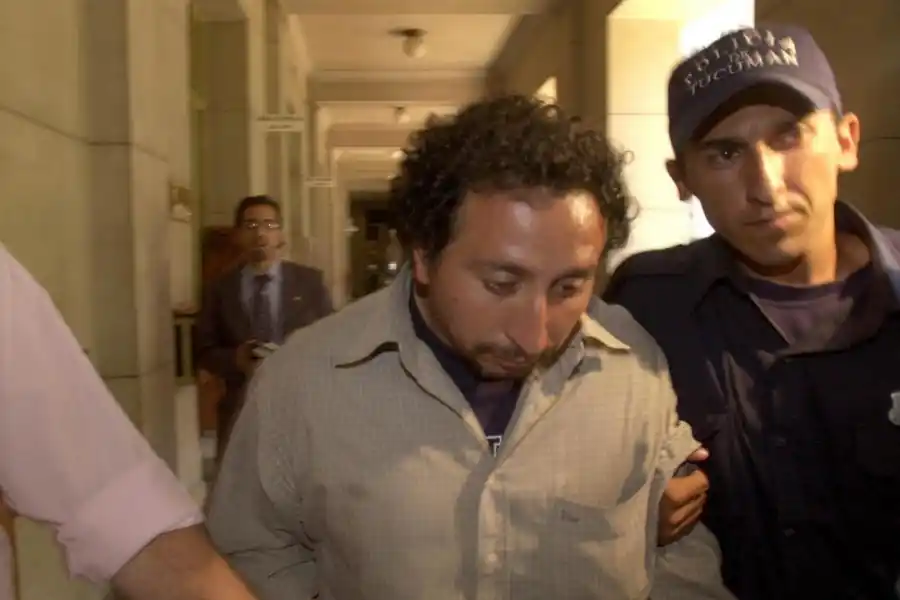 A UNA CELDA. Beatriz del Valle Banda en el momento que es detenida.