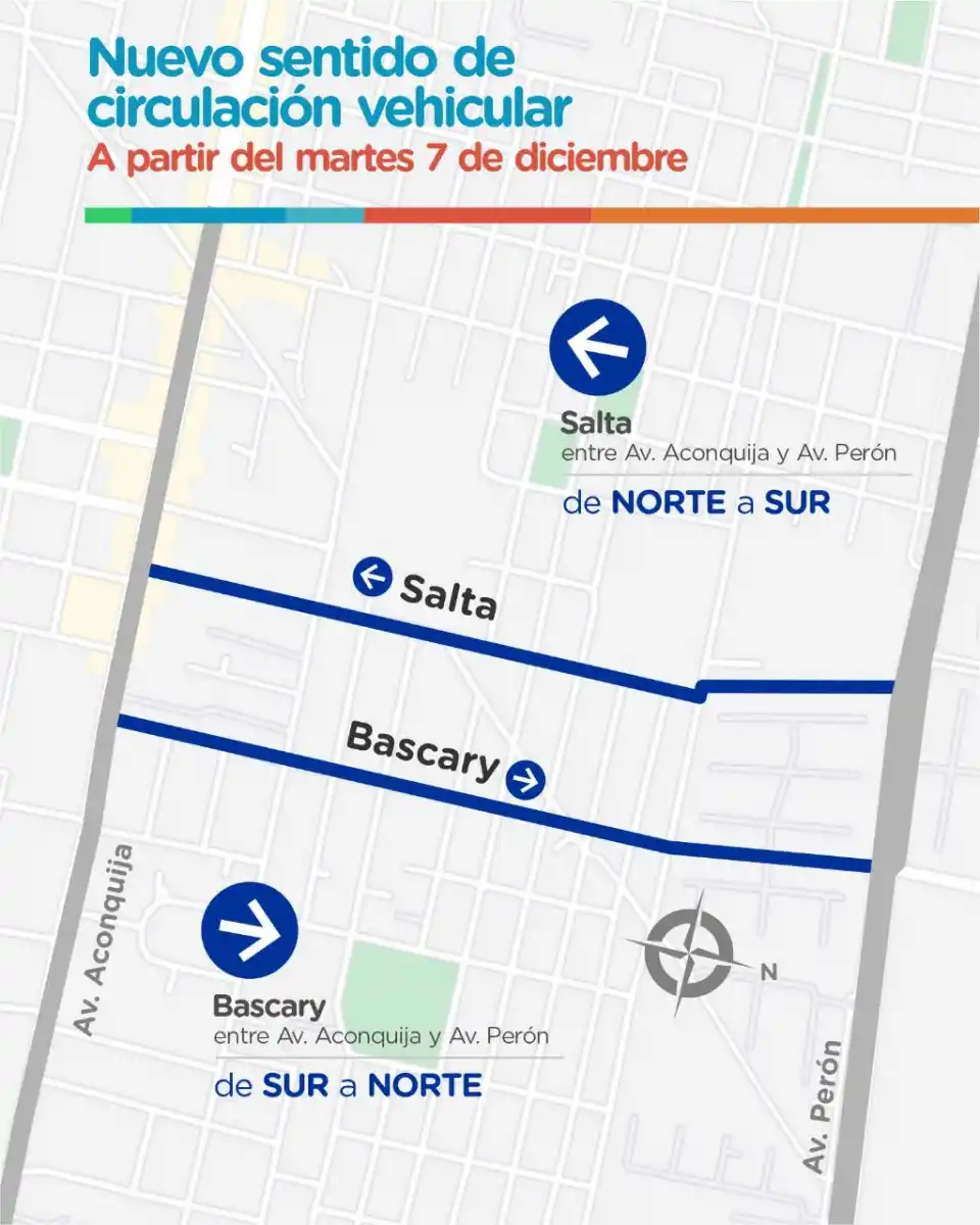 Yerba Buena: las calles Salta, Bascary y Federico Rossi serán mano única desde mañana